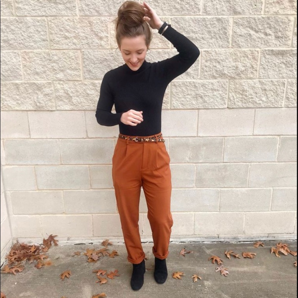 Burnt orange pants